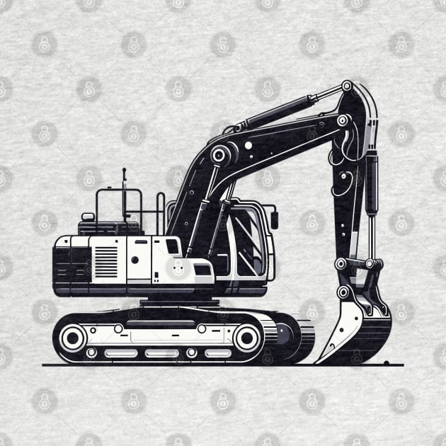 Excavator by Vehicles-Art